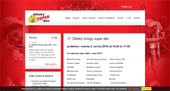 Desktop Screenshot of detskysuperden.cz
