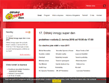 Tablet Screenshot of detskysuperden.cz